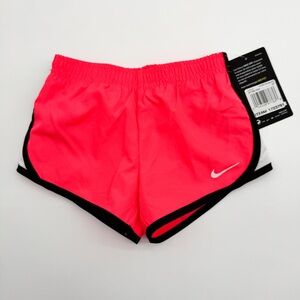 NWT Nike Dry Dri Fit Lined Shorts Hot Pink Black White Size 2T